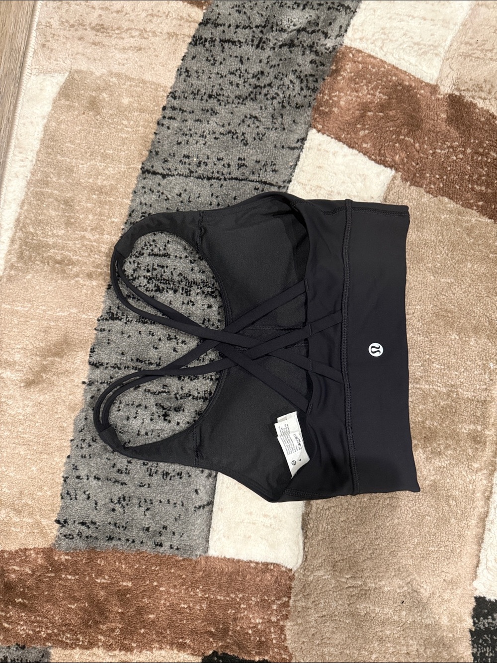 lululemon athletica Black Strappy Sports Bra